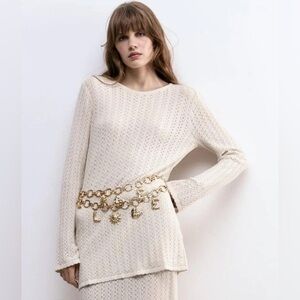 NWT Zara love belt size 33” (85cm)